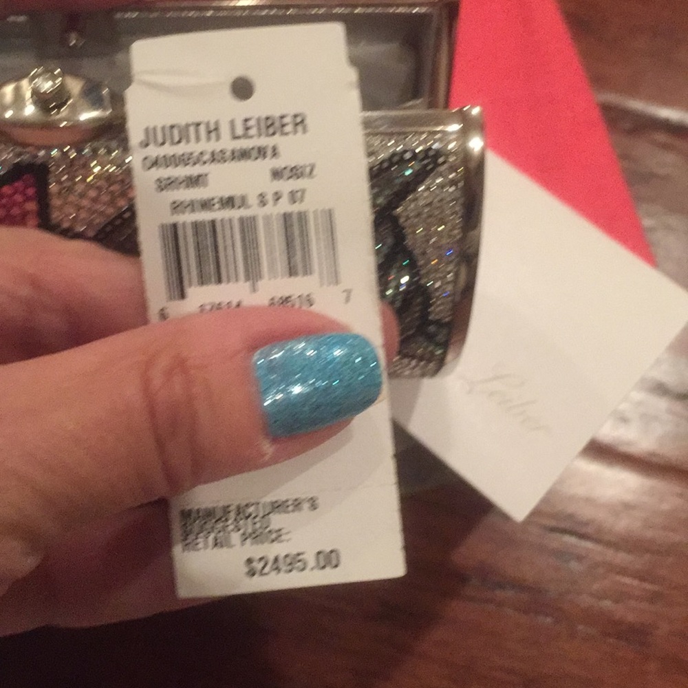 Judith Lieber Swarovski clutch, new - Picture 6 of 8